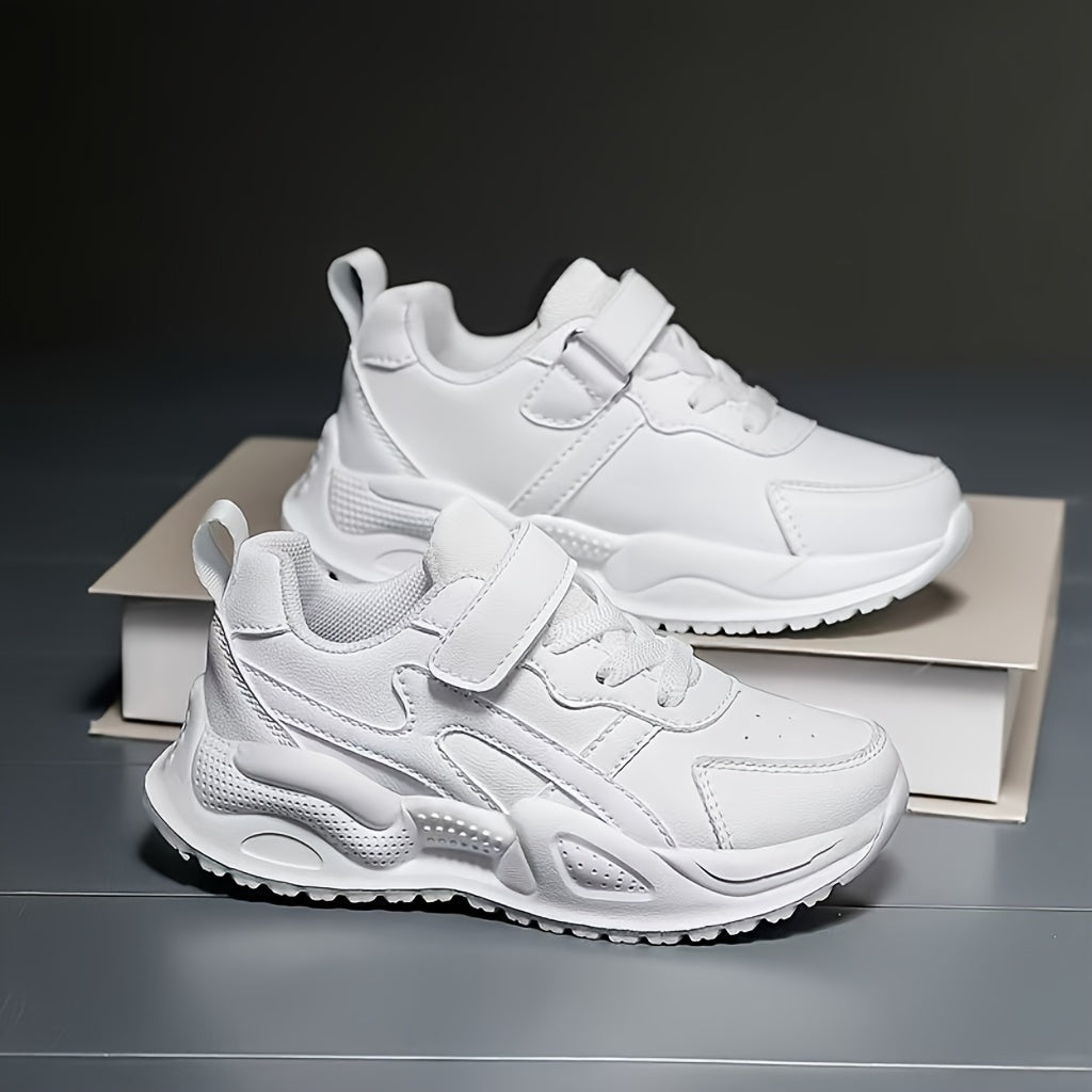 Girls' Low Top Sneakers Solid Color All-Season Non-Slip Shock-Absorbing Casual Sports