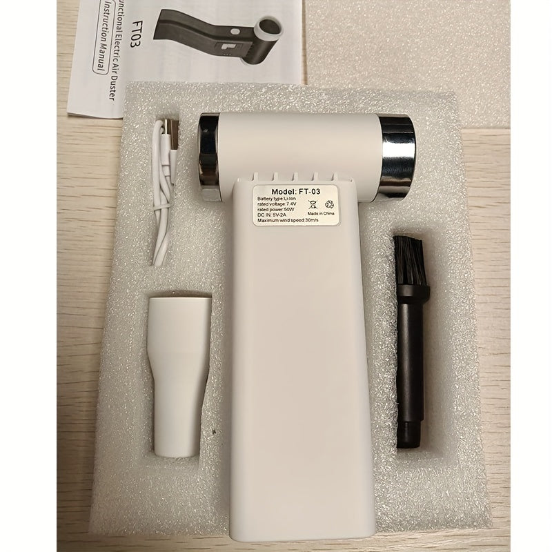 Portable Handheld Turbine Fan with Wireless Operation, High-Speed Dust and Snow Blower