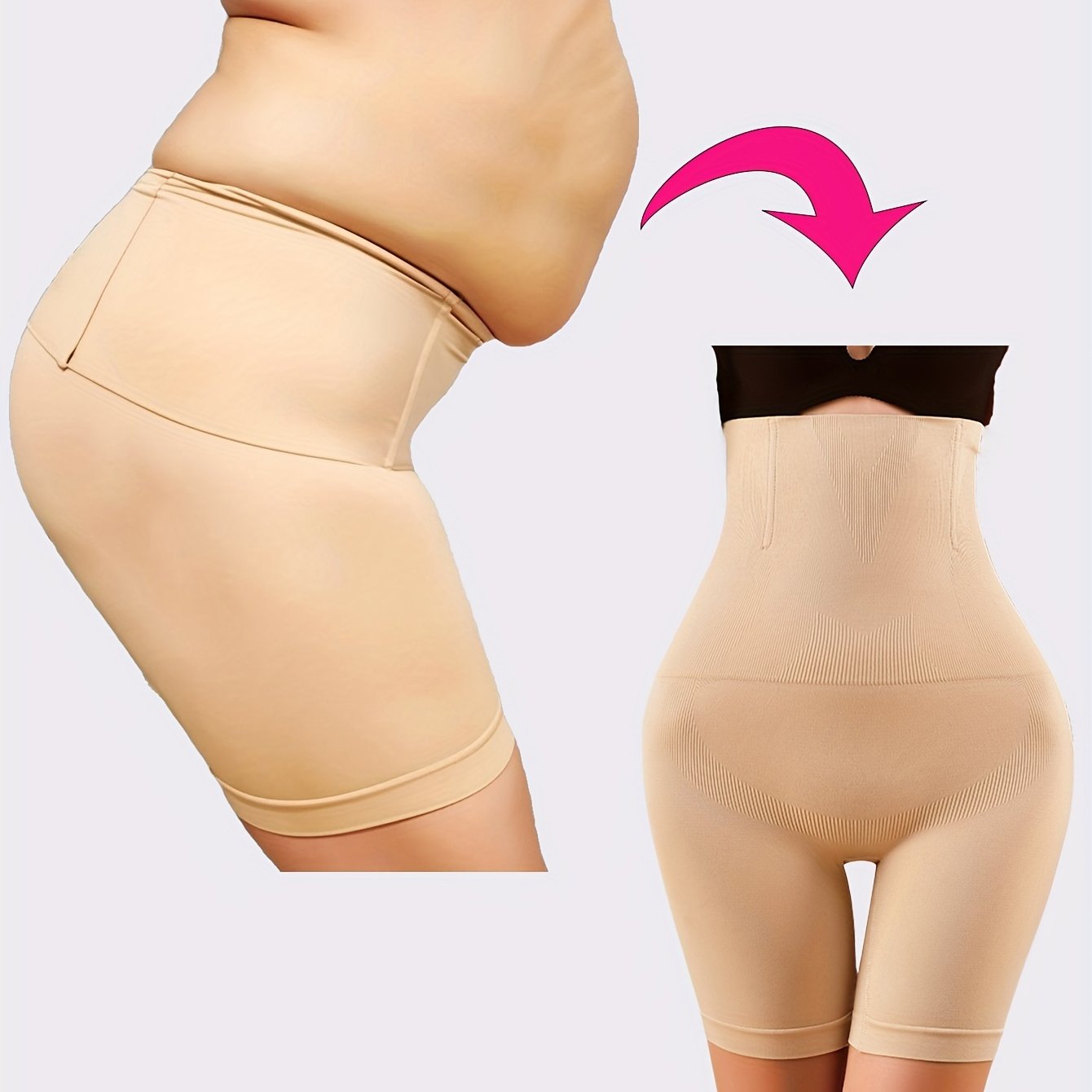 Women’s High-Waist Seamless Shapewear Pants Tummy Control Butt Lifting Slimming