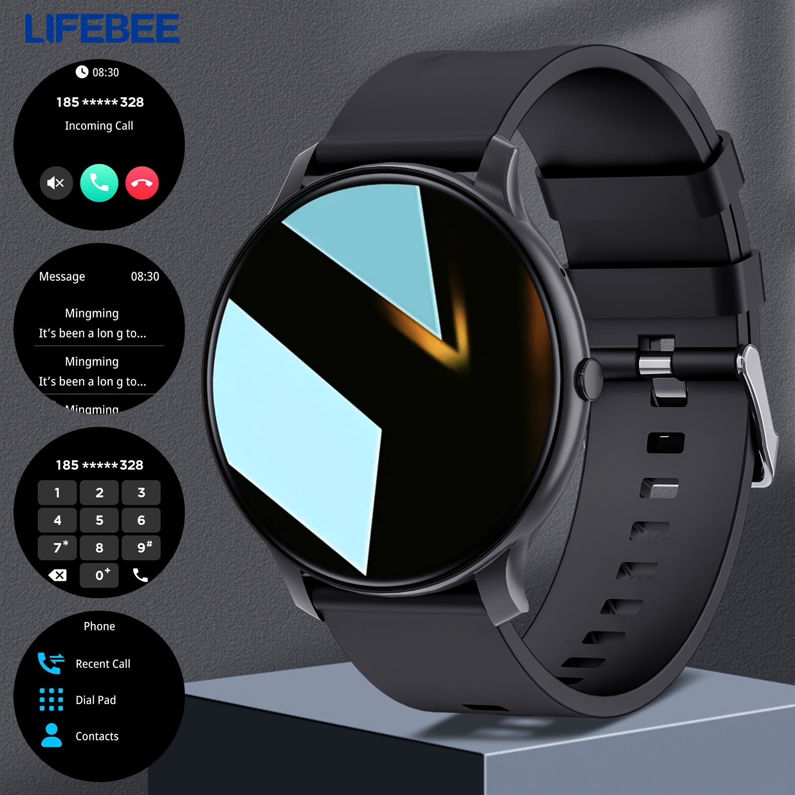 2024 Smartwatch Answer Calls Fitness Tracker 100+ Exercise Modes Wireless USB Charging