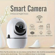 360° WiFi Security Camera with Night Vision Motion Detection Two-Way Audio Indoor Surveillance