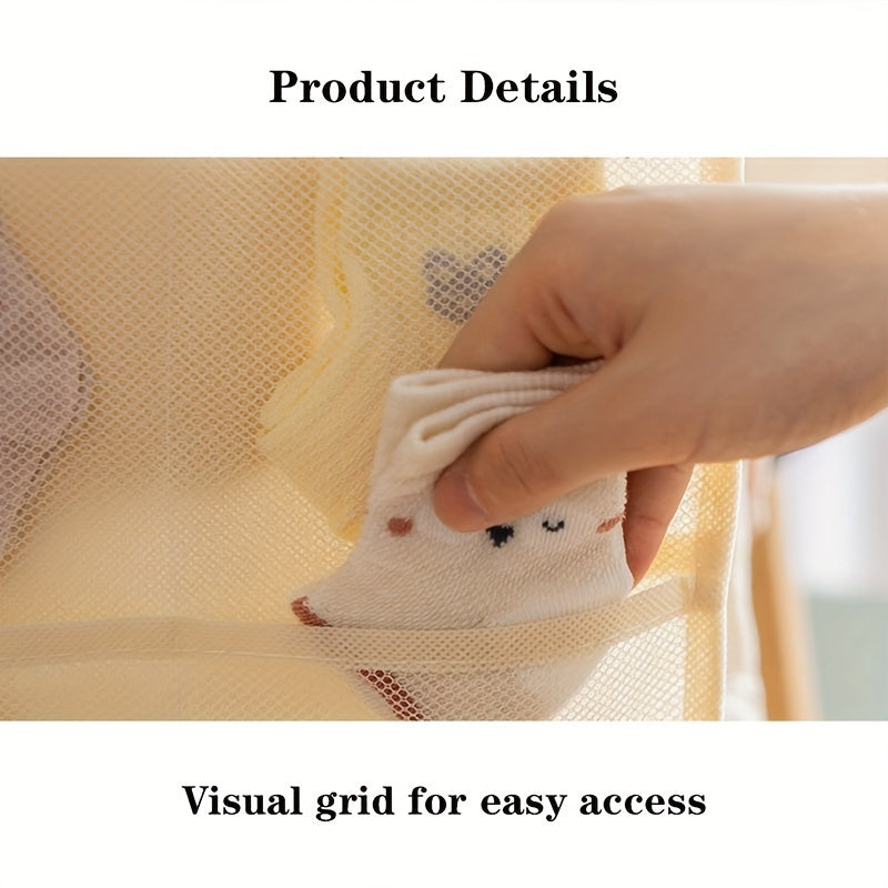 Легко организуйте носки и слюнявчики вашего ребенка с помощью 1-шт. вешаемой сумки для хранения из нетканого материала Youngsters, которая имеет 30 отсеков.