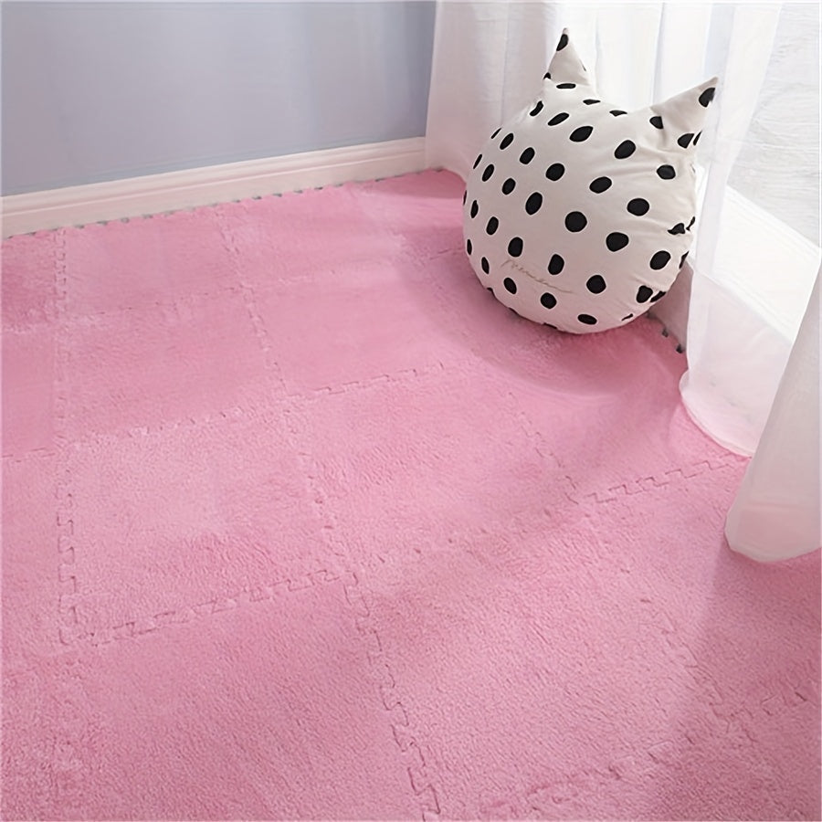 20-Piece Thickened Indoor Carpet Set for Bedroom and Living Room Non-Slip Washable 29.97x29.97cm