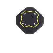 Silicone Key Fob Cover Black Neon Green Hexagonal for Car Key Protection