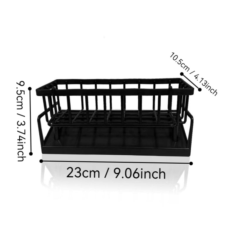 Organizador de especias y grifo para fregadero de cocina, sin pared, de metal resistente a la oxidación