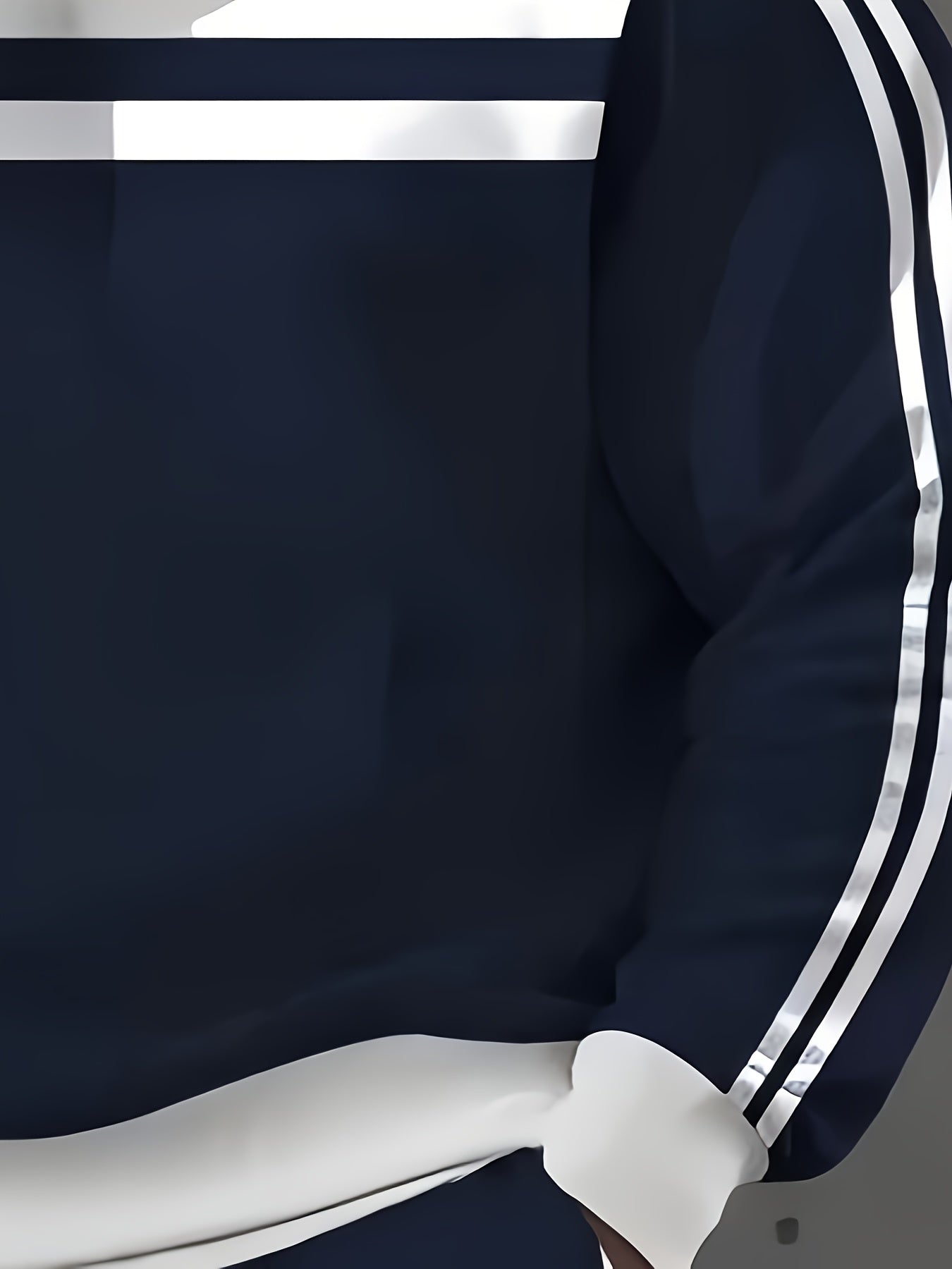 Men's Harajuku Style Casual Hooded Sweatshirt Two-Tone Color Block Polyester Loose Fit Spring Fall Jogging