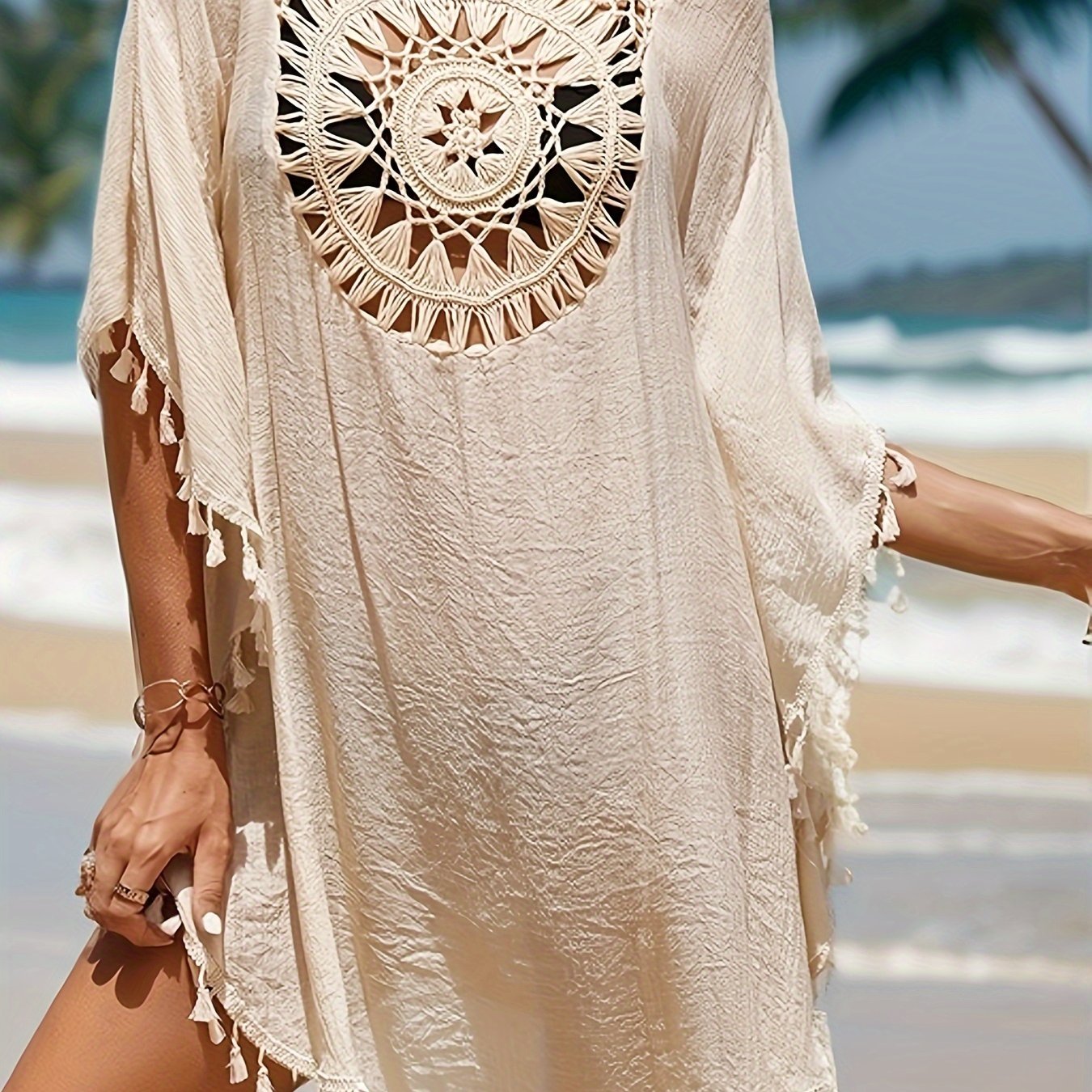 Women's Tassel Cover Up Dress for Swimwear Festival Carnival Beachwear