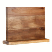 Wooden Double-Sided Knife Holder with Magnetic Storage Kitchen Utensil Organizer