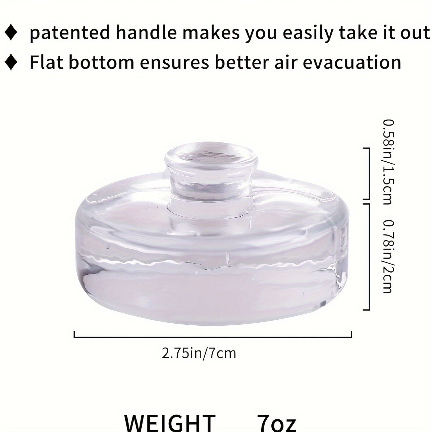 Glass Fermentation Weights with Handles for Wide Mouth Mason Jars Pack of 4