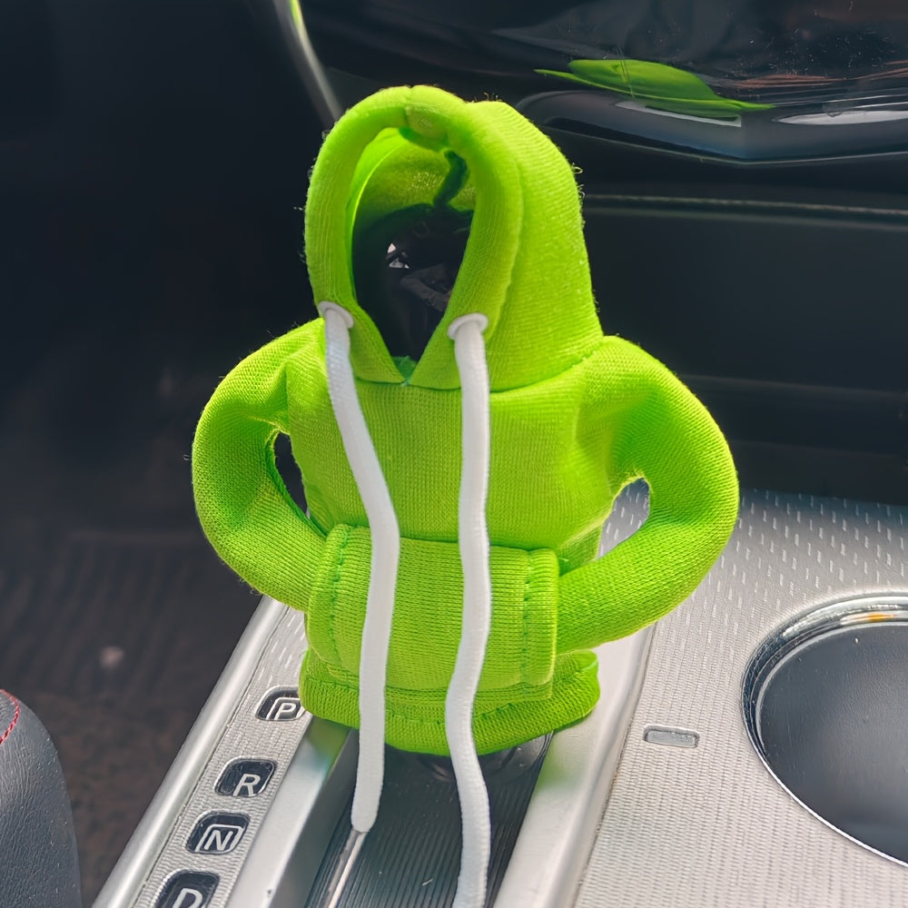 Mini Hoodie Car Gear Shift Cover Polyester Auto Interior Decor Dustproof