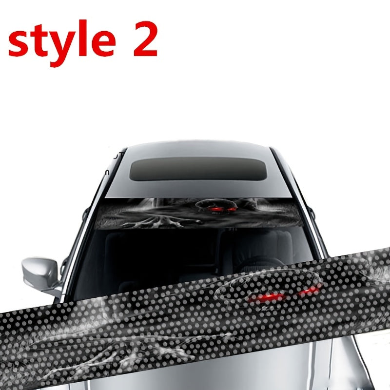 Universal avtomobil 3D shaffof shisha oynasi stikerlari zamonaviy avtomobil bezaklari