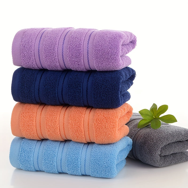 Gray Cotton Velvet Towel 420 GSM Absorbent Durable for Bath or Beach