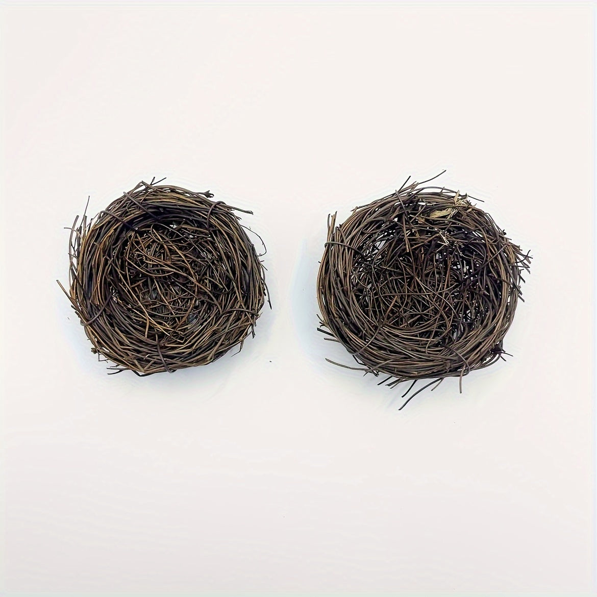 2pcs Handmade Rattan Bird Nests for Garden Decor Suitable for Bird Species