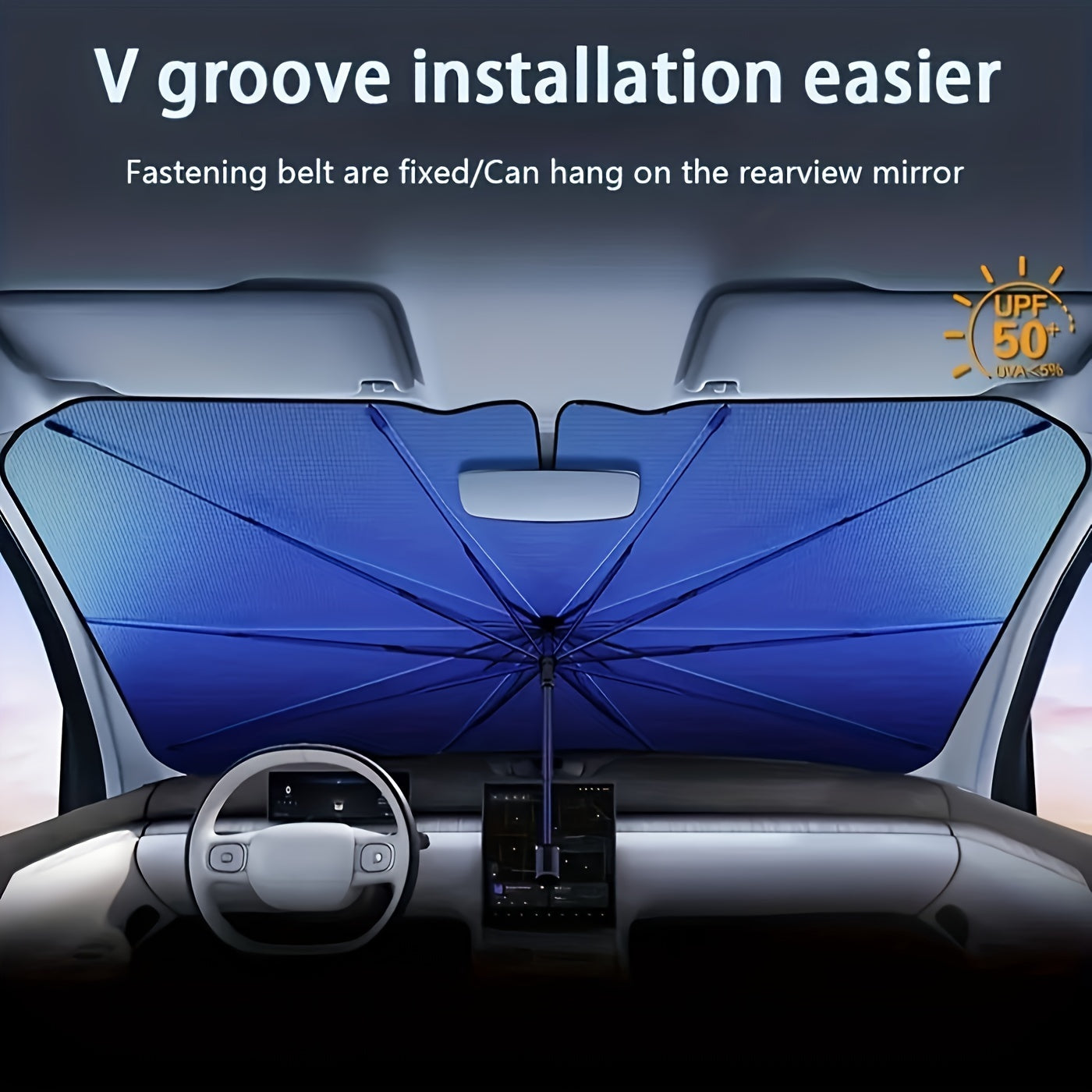 Universal Car Sun Umbrella Telescopic Sunshade Heat Insulation Shade Tool