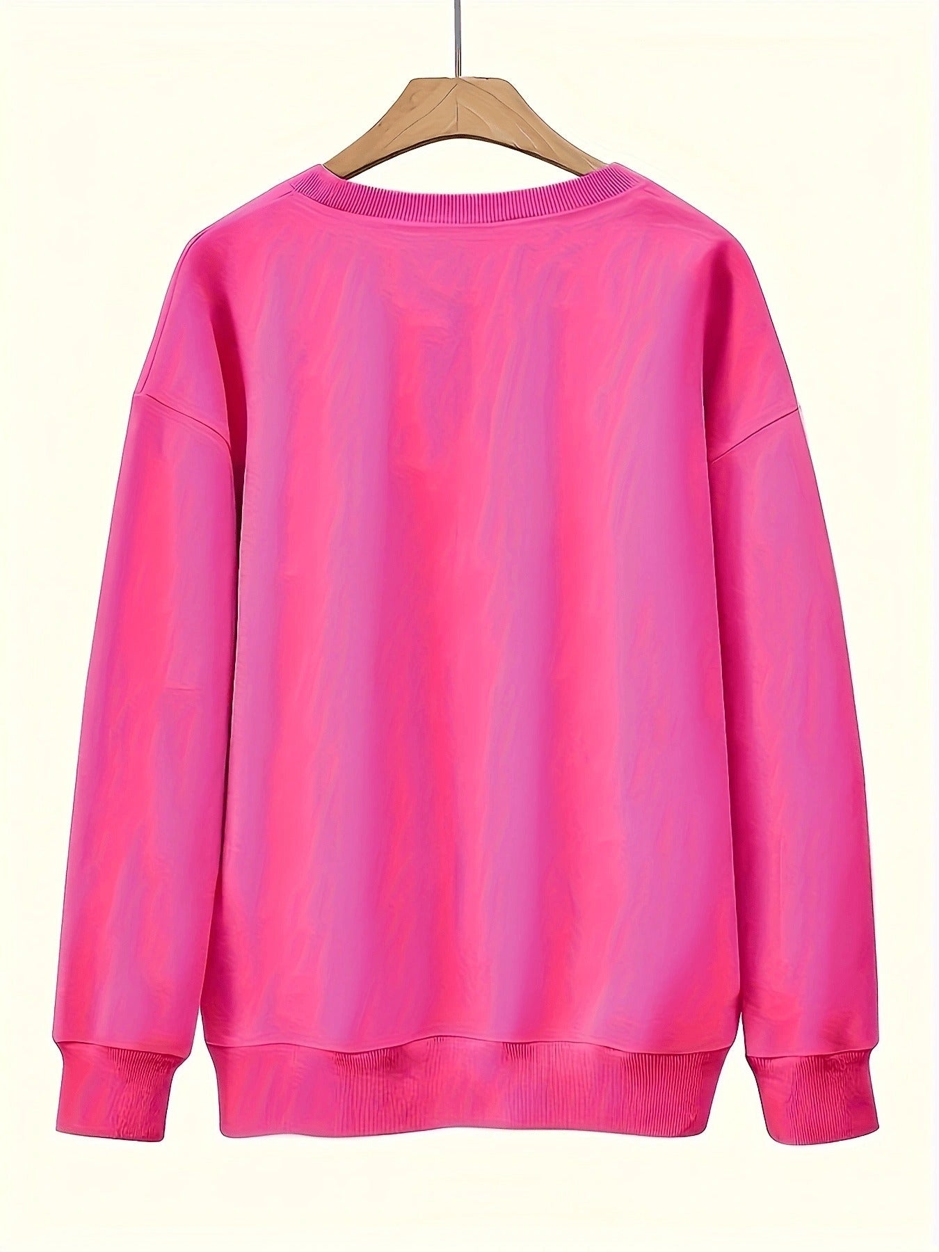 Plus Size Women's Long Sleeve Sweatshirt Geometric Pattern Breathable Casual Pullover