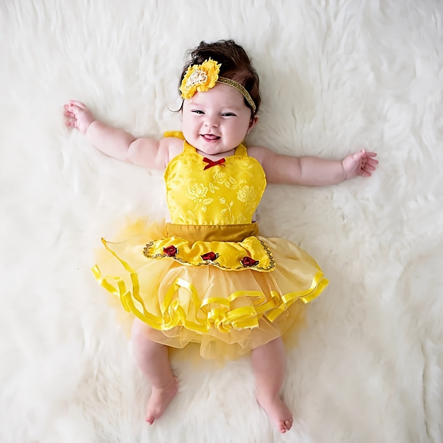 Baby Girl Dress for First Photos, Festive Style, 0-3 Years
