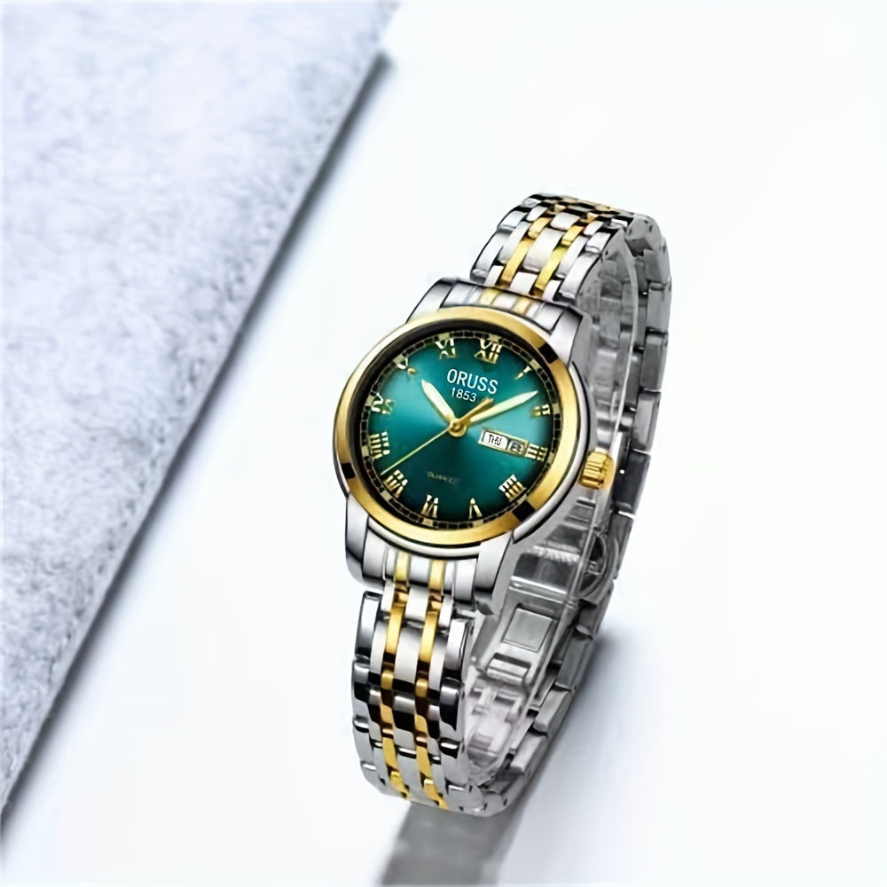 Ladies Quartz Watch with Calendar and Luminous Features for Daily Life and Travel