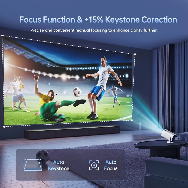 Home Bedroom Mini Projector Compatible With USB AV Smartphone Screen Sharing