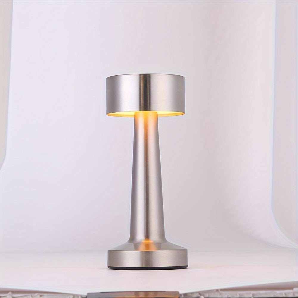 Lámpara de mesa LED recargable con control táctil, ajustable en brillo, 3 niveles de brillo, lámpara de noche para la cama