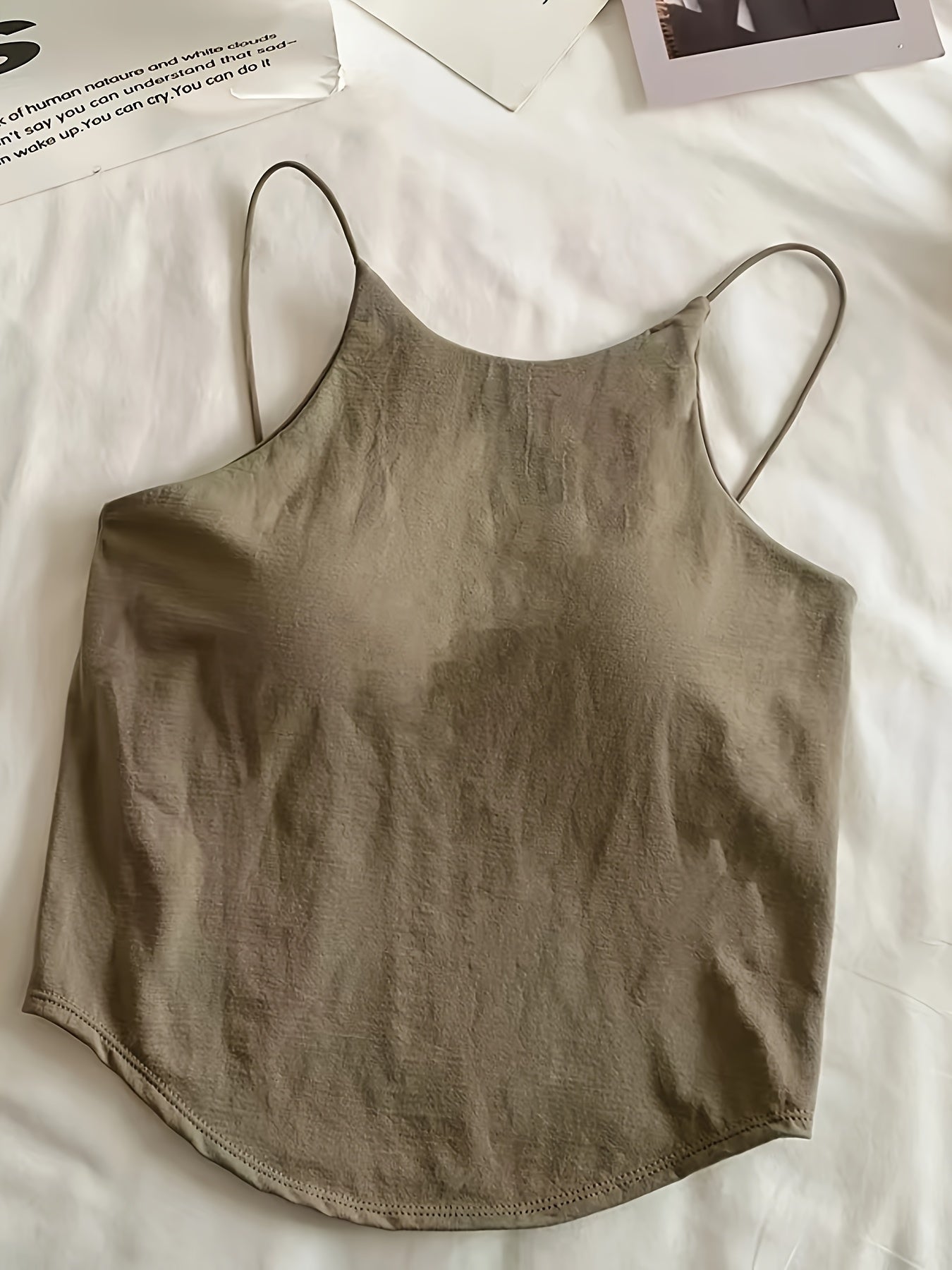 Women's Cami Tops with Built-In Bra Breathable Lightweight All-Season Support