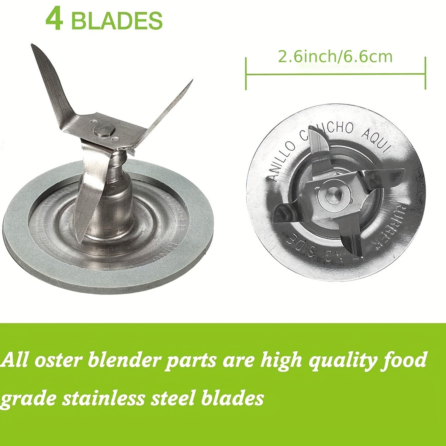 Kit de reemplazo para licuadora que incluye junta de cuchilla, acoplamiento y vaso para licuadora Oster