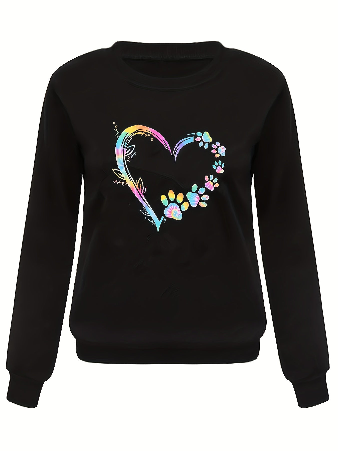 Plus o'lcham ayollar uchun kundalik svitshot uzun qolli pulover kuz qish