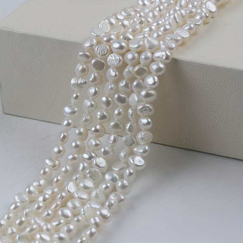 Freshwater Cultured Pearl Beads Strand 18cm 4-5mm Jewelry Making Supplies