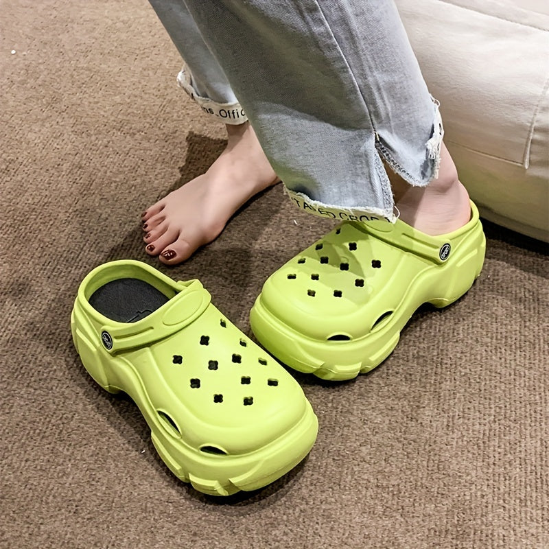 Women's Platform Chunky Clogs Non Slip Slide Sandals Outdoor Beach Shoes