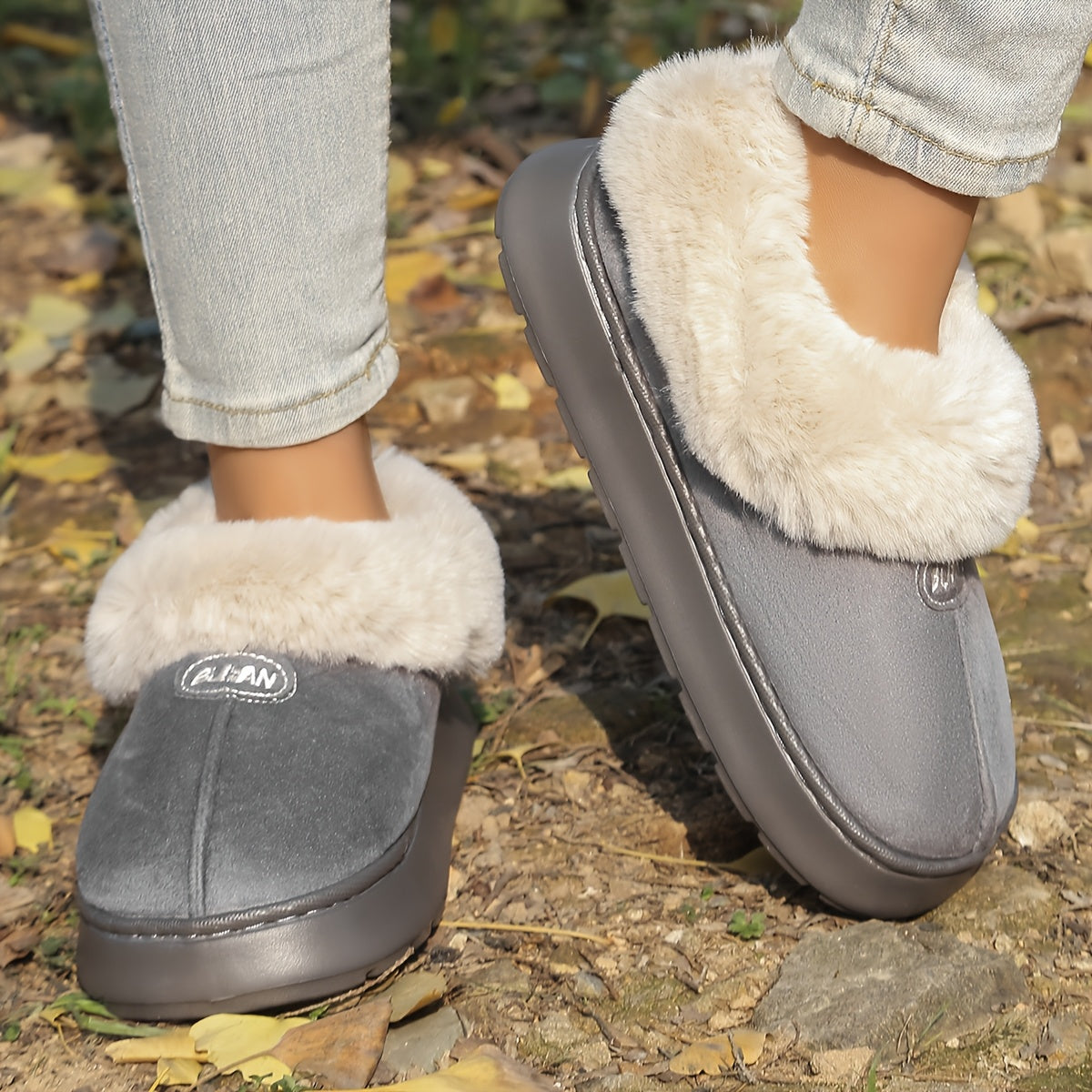 Unisex Winter Short Boots Thick Sole Anti-slip Warm Cold-proof Indoor Outdoor