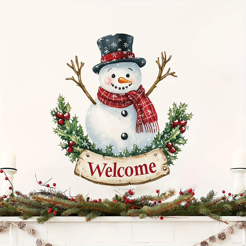 Snowman Birds Snowflake Window Clings Christmas Decorations for Home School Outdoor