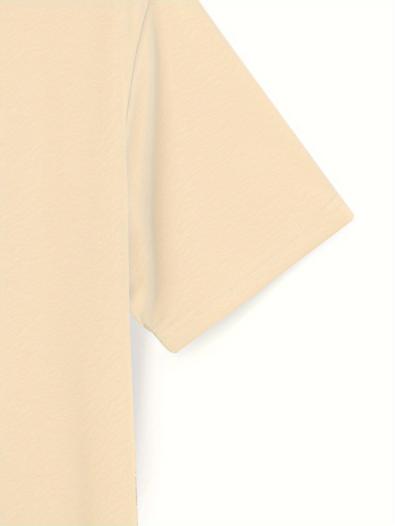 Set of 4 Men's Solid Color Short Sleeve T-Shirts Polyester Crew Neck Casual Tops