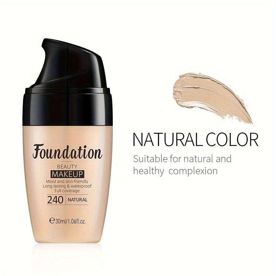Base líquida natural para mujer con bomba 30ml corrector en varios colores