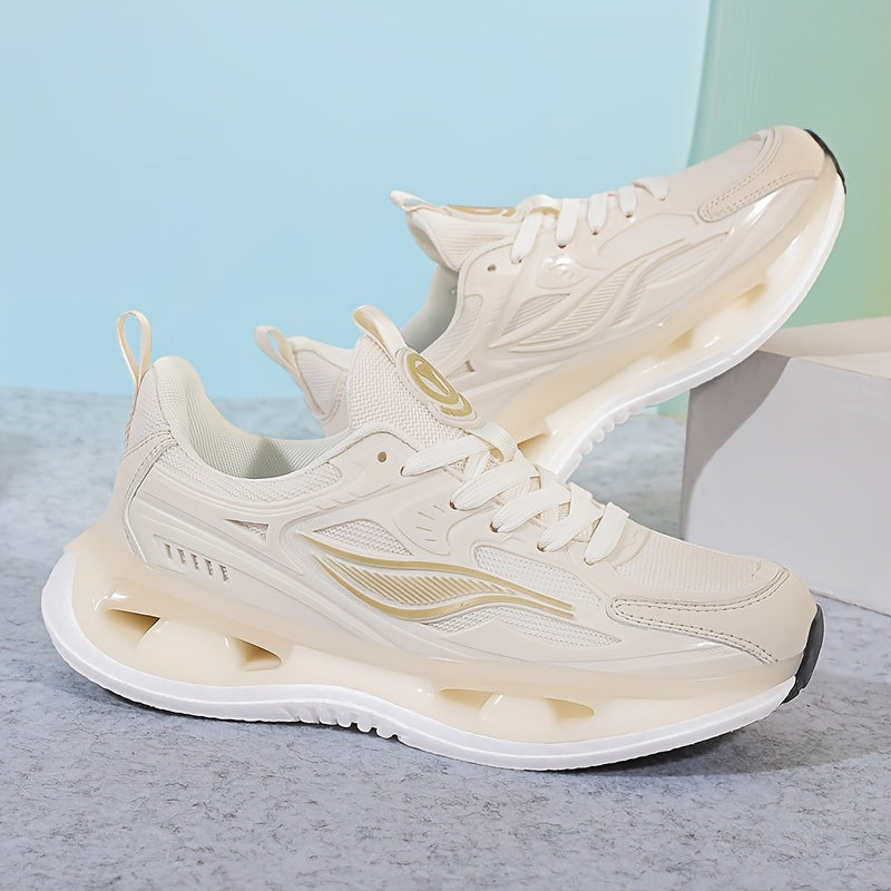 Women's Breathable Athletic Sneakers Lightweight Non-Slip White Blue