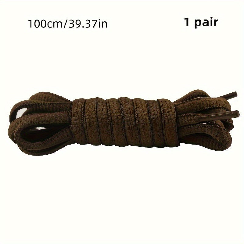 Unisex Classic Nylon Half Round Shoelaces for Sneakers 100cm-120cm