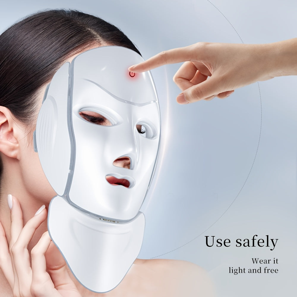 7-Color Facial Mask Device for Skin Care Rechargeable USB Powered Household Tool