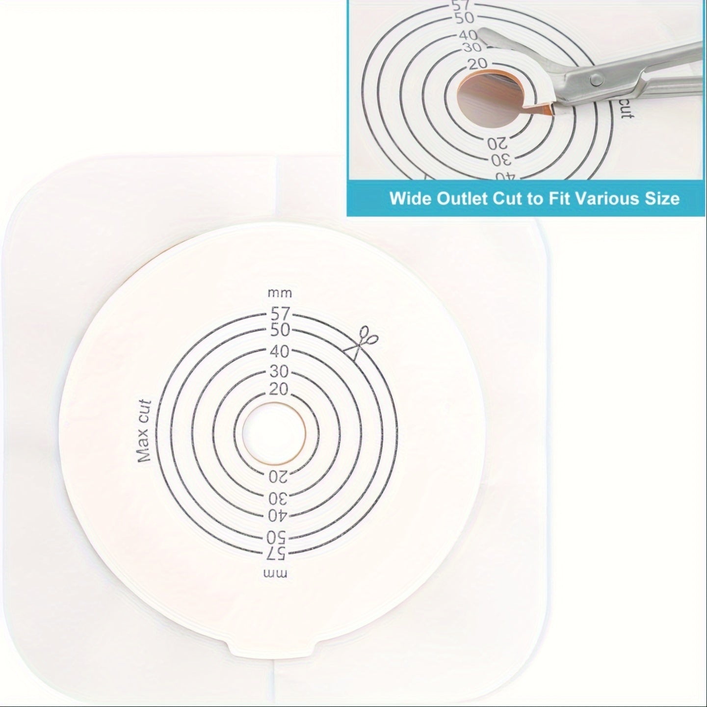 Two-Piece Colostomy Bags for Ileostomy Stoma Care Water-Resistant Non Woven