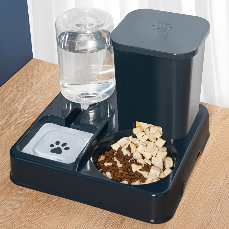 Battery-Free Cat and Dog Food and Water Dispenser Non-Electric