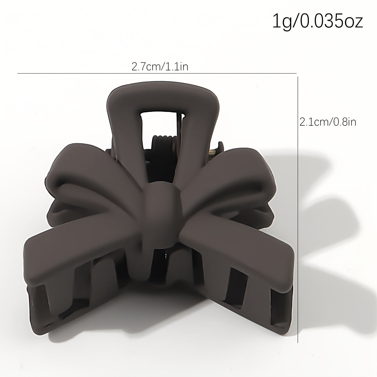 Set of 5 Small Frosted Black Bow Hair Clips for Princess Hairstyles