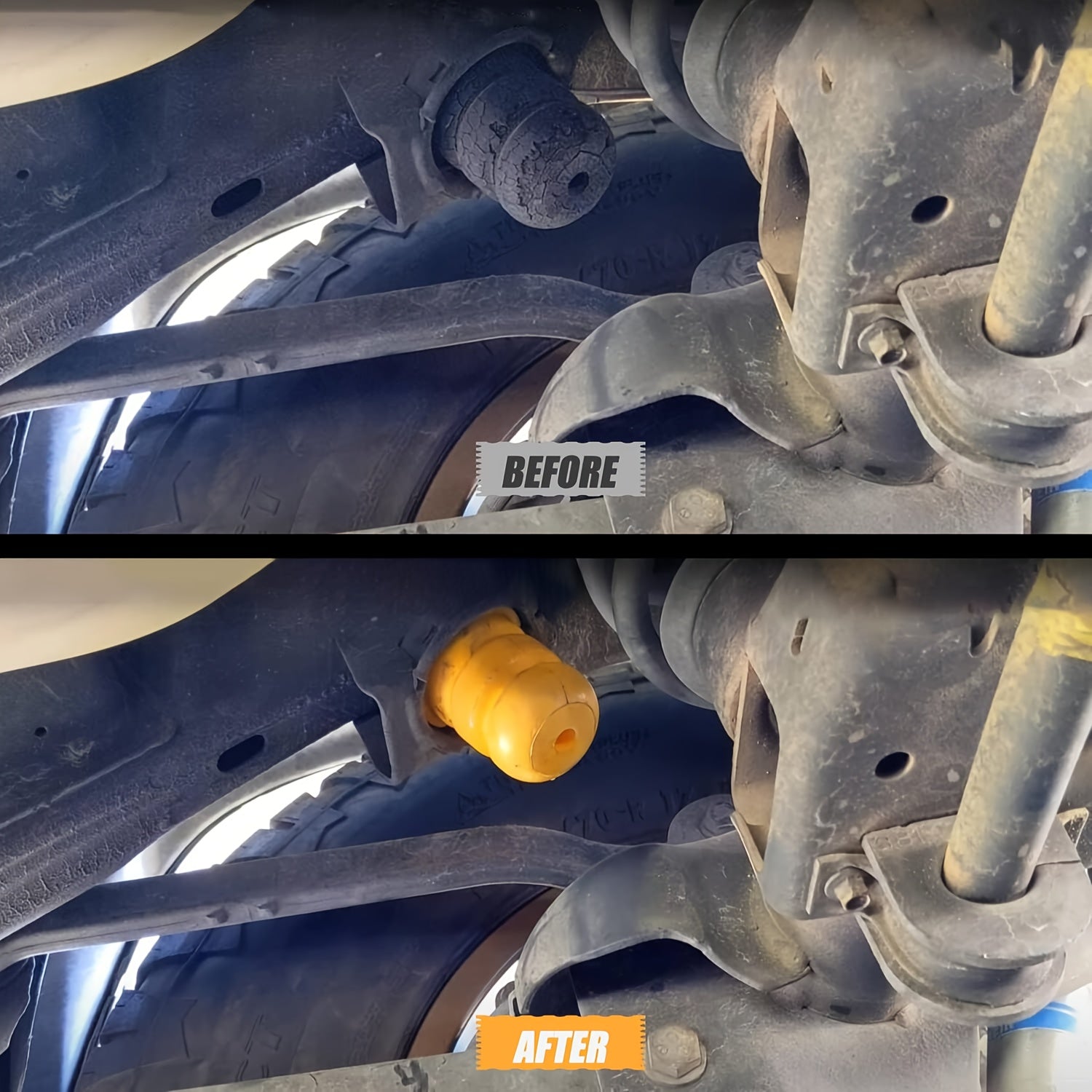 Rear Axle And Control Arm Bumper Set for SUV Replacement Random Color