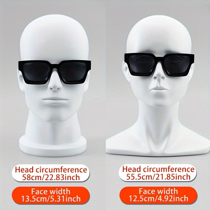 Unisex Y2K Style Thick Square Frame Glasses for Men and Women