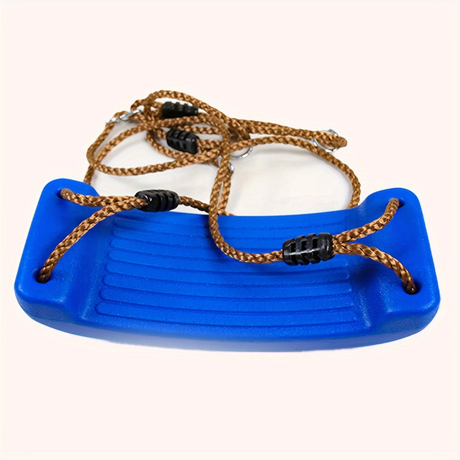 Adult Outdoor Plastic Swing Chair with Adjustable Soft Rope Red