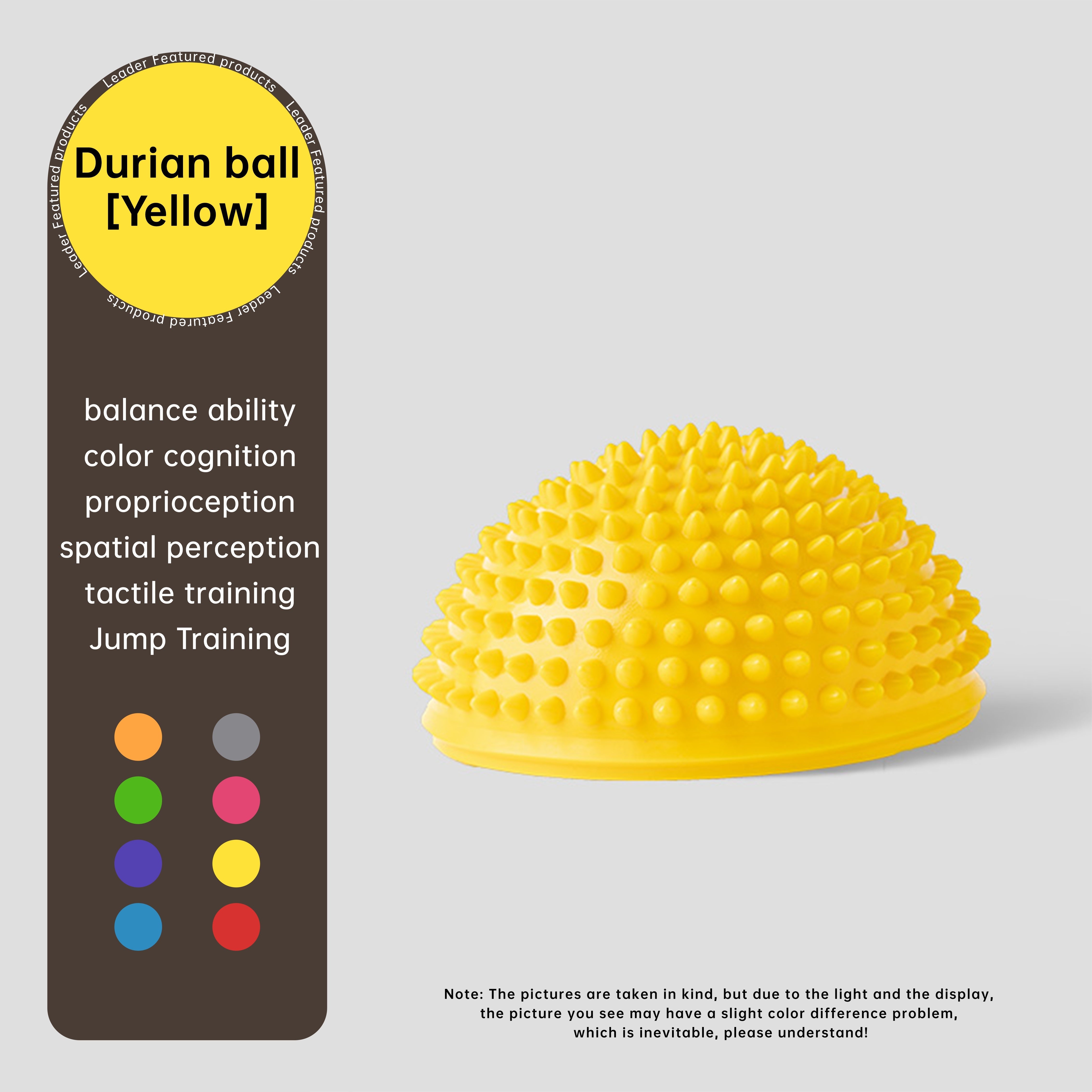 1 шт. ПВХ йога-мяч для балансировки, массажа ног и снятия стресса - подходит для йоги, пилатеса, гимнастики - взрослый, 1 упаковка