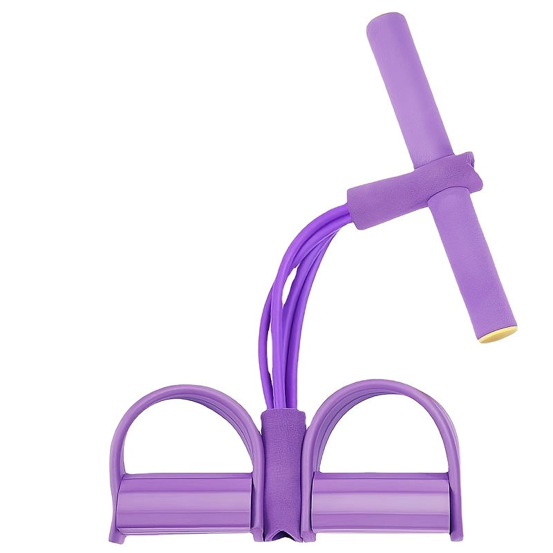 Lightweight Resistance Band for Full Body Workouts Pink Purple Blue EVA Stackable