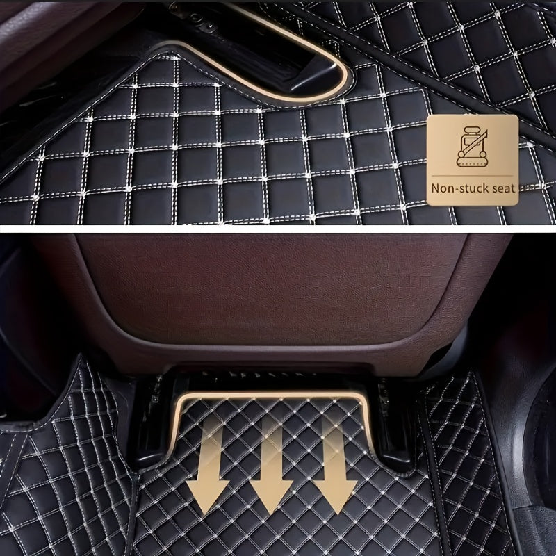 Avtomobil ichki qismi uchun charm polietilen qoplamali suv o'tkazmaydigan changga chidamli va aşınmaya qarshi mat for sedan