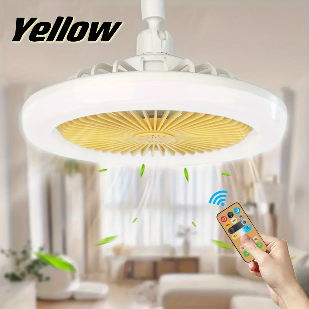 Цветовая меняющаяся светодиодная потолочная вентилятора с затемнением и пультом дистанционного управления