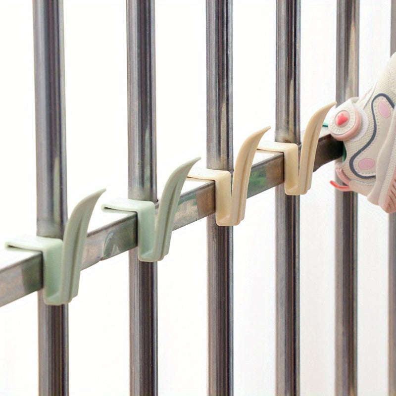 Windproof Shoe Drying Rack for Balcony and Home, Durable Plastic, Multi-Functional Storage