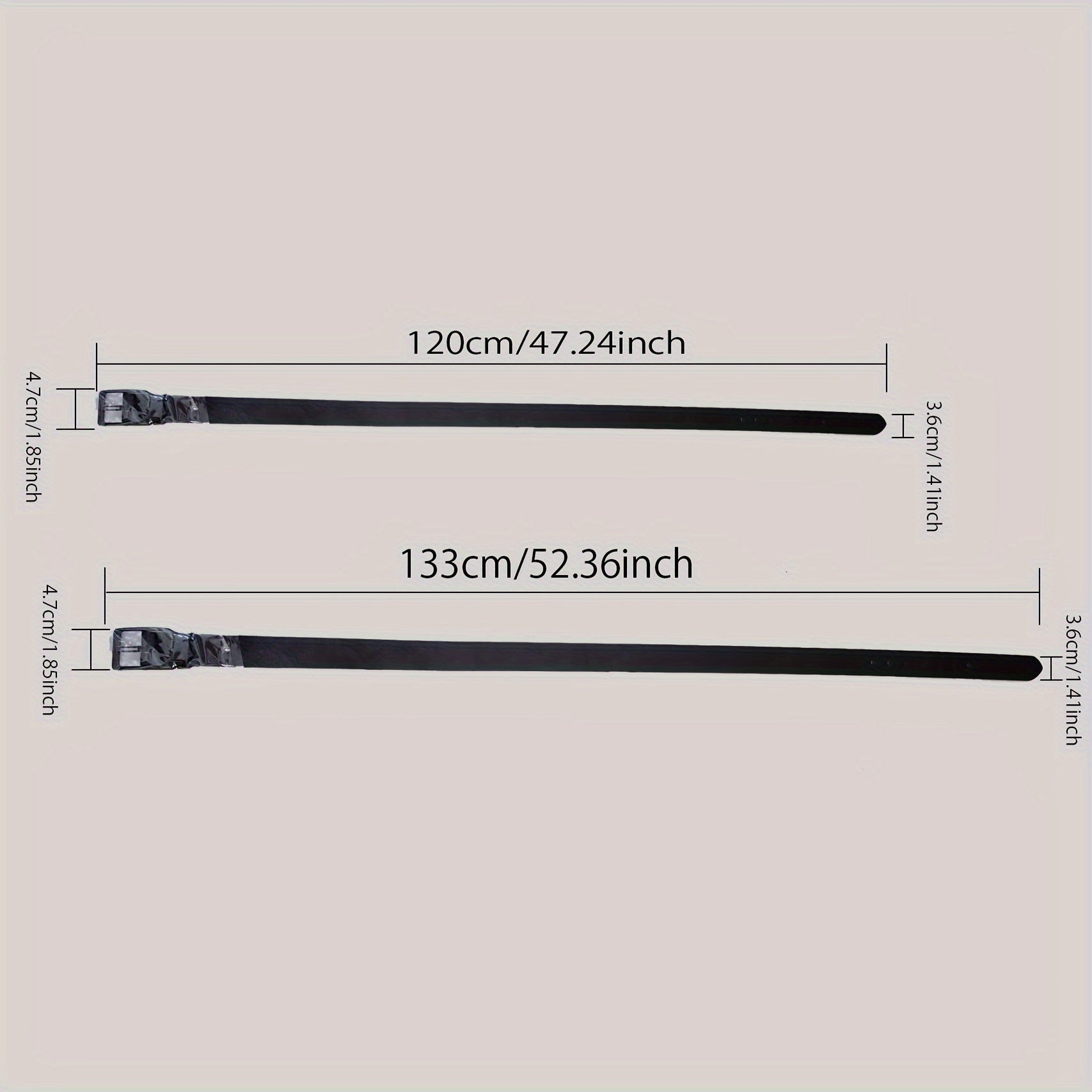 Faux Leather Belt for Men with Pin Buckle Casual Formal Adjustable