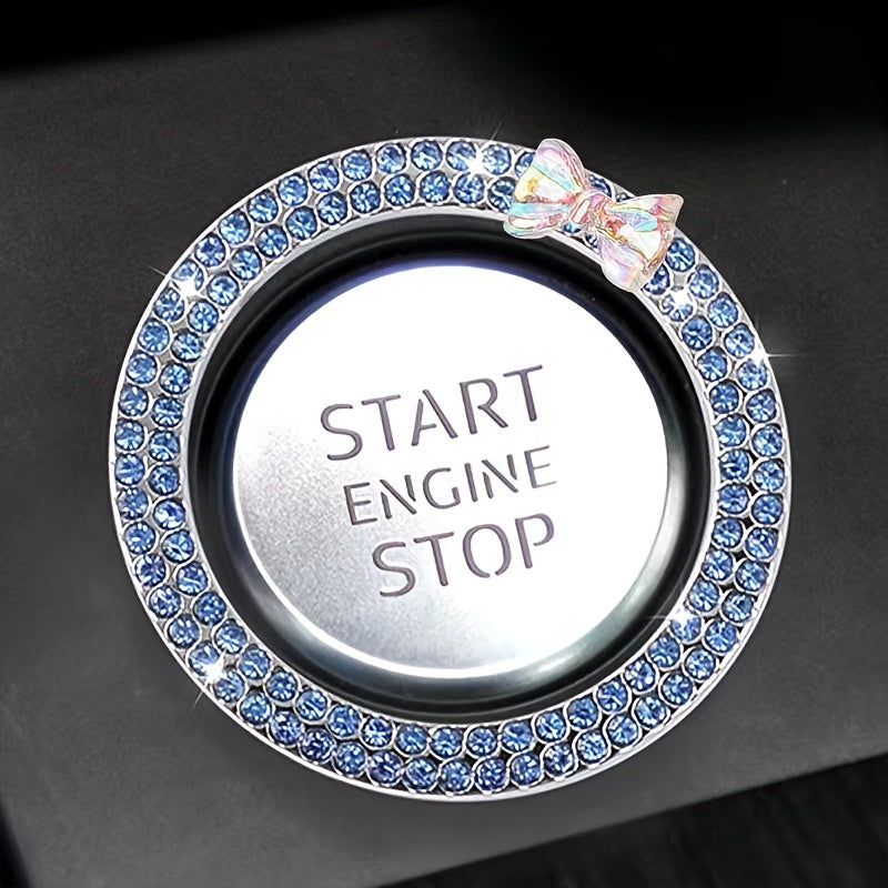 Ayollar uchun Rhinestone Kelebek Taqiqlash Uzuklari Avtomobil Ichki Dekori