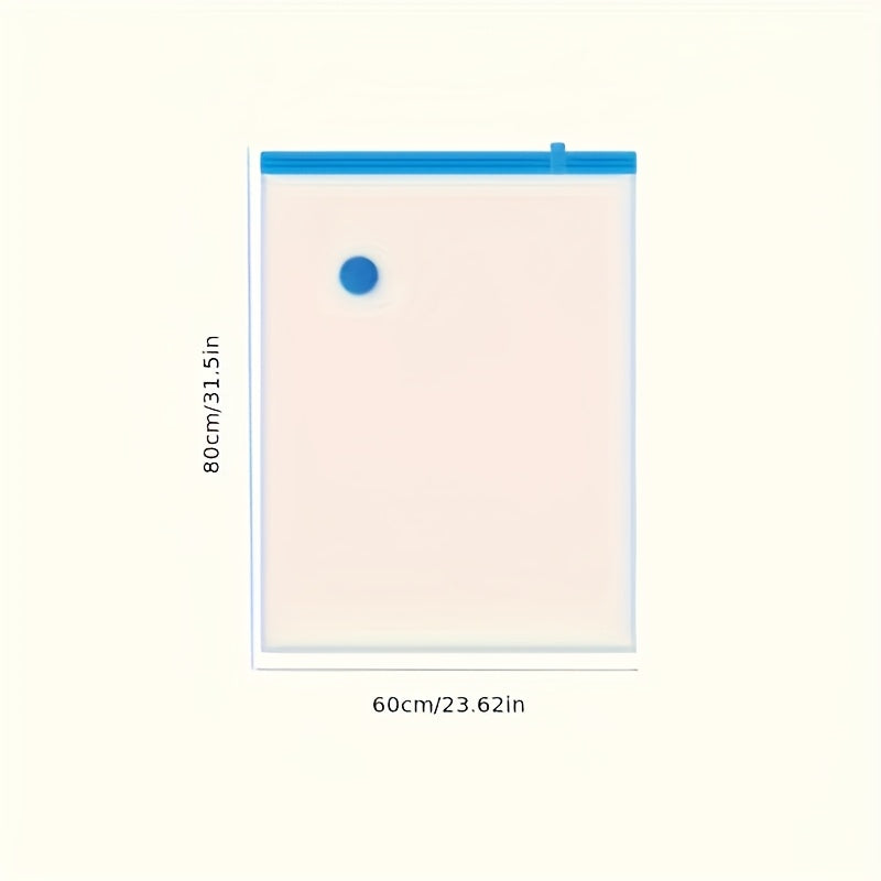 Set of 3 Vacuum Storage Bags with Hand Pump for Travel and Home Organization