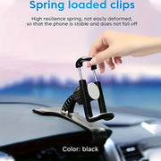 Universal Car Dashboard Phone Holder Sturdy ABS Clip-On Mount Adjustable